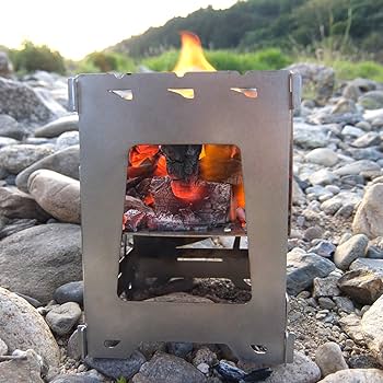Amazon | WOOPS Slim Fire Stove Z-1 グリルにもなるウッドストーブ